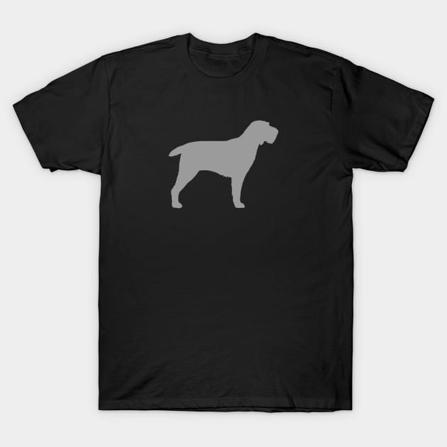 Spinone Italiano Silhouette T-Shirt by Coffee Squirrel